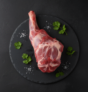 Fresh halal spring lamb shoulder from butcher in Milton Keynes