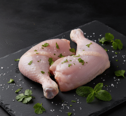 Raw halal chicken legs skin off – fresh butcher cut meat in Milton Keynes UK