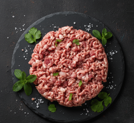 Fresh halal chicken mix mince prepared by butcher in Milton Keynes