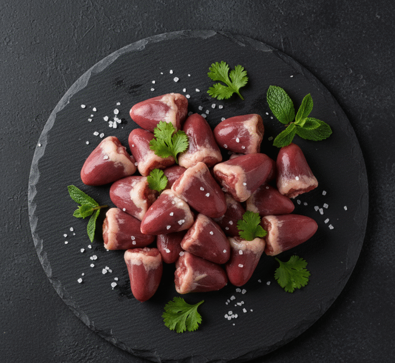 Fresh halal chicken hearts cleaned and ready to cook in Milton Keynes