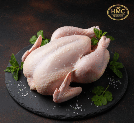 Fresh HMC certified free range halal whole chicken from butcher in Milton Keynes