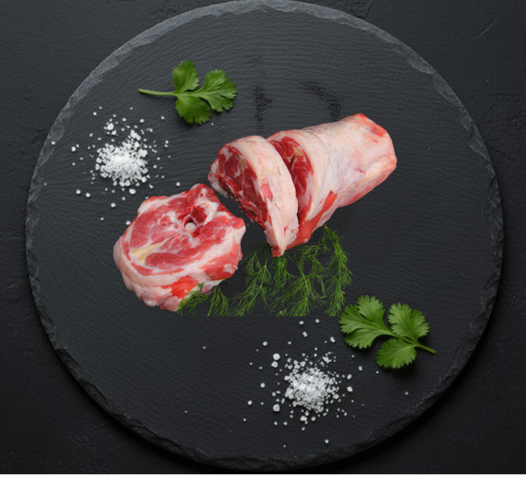 Fresh halal spring lamb neck chops from butcher in Milton Keynes