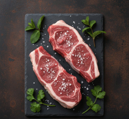 Fresh halal spring lamb ribs from butcher in Milton Keynes