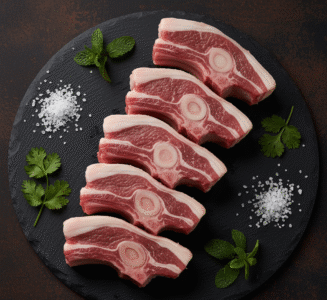 Premium halal mutton back chops — tender and fresh