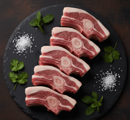 Premium halal mutton back chops — tender and fresh