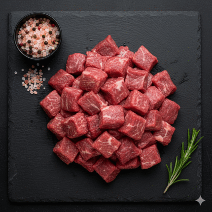 Fresh boneless spring lamb cuts in Milton Keynes UK — ideal for curries and grilling