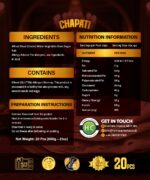 Close view soft HC Chapati texture