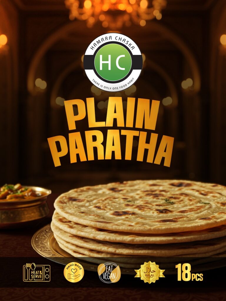 HC Plain Paratha heating on pan
