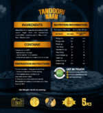 Close up of soft fluffy tandoori naan texture